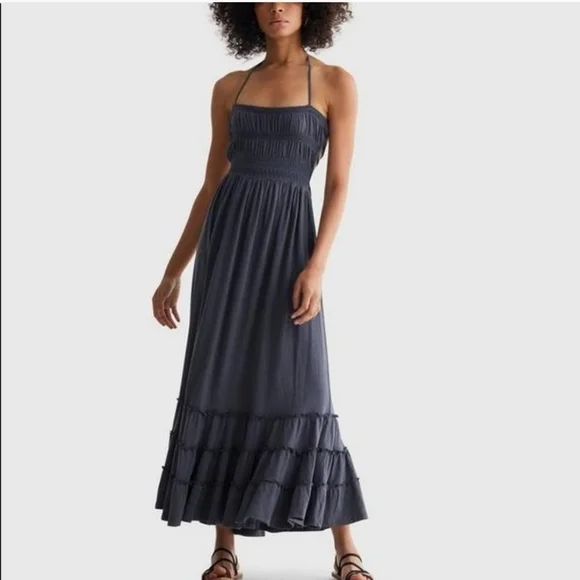 Lucky Brand Apricot Boho knit maxi dress size XL - Picture 12 of 12